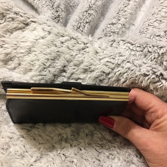 Bond Street vintage ladies wallet in black leather - Picture 3 of 11